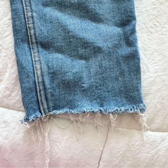 Zara By TRF High Rise Skinny Jeans Women’s 27 Tall Blue Frost Stretch Denim - Picture 2 of 14